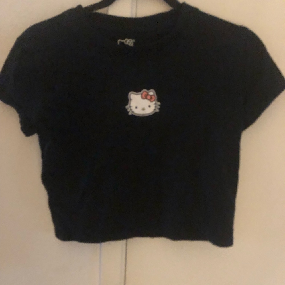 Hello Kitty Black Tee with Center Chest Graphic- $15 or $13 w/offer *tee deal